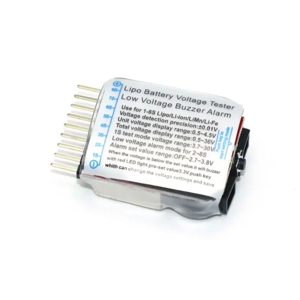 Drone Battery Alarm - NEEBRC 5 ชิ้น 1S-8S LED เครื่องวัดแรงดันแบตเตอรี่ลิเธียมโพลิเมอร์