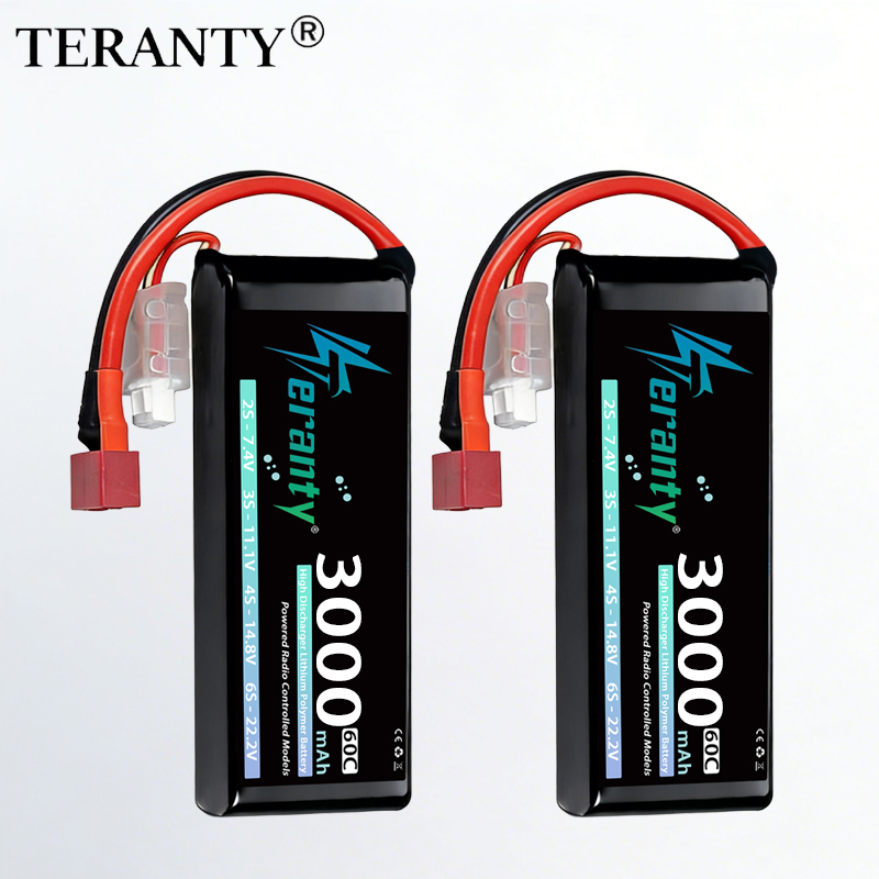 Drone Battery Lipo - แบตเตอรี่ลิเธียมโพลิเมอร์ TERANTY 2S 3000mAh 7.4V 60C