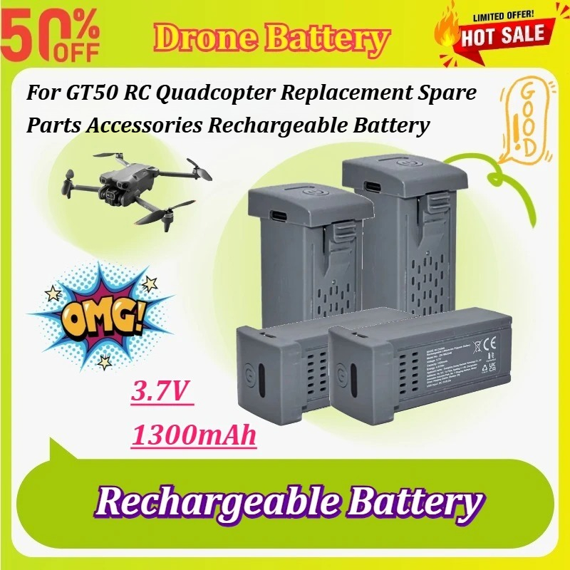 Drone Battery Li-Ion - ใหม่ 1-5 ชิ้น 3.7V 1300mAh แบตเตอรี่โดรนสำหรับ