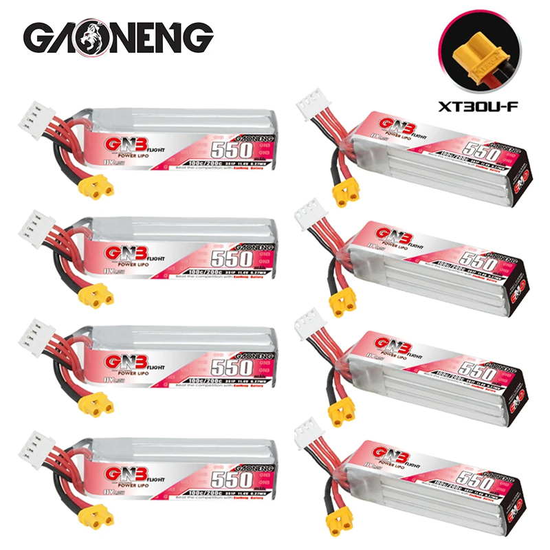 Drone Battery Lipo - GNB HV 11.4V 550mAh 100C/200C แบตเตอรี่