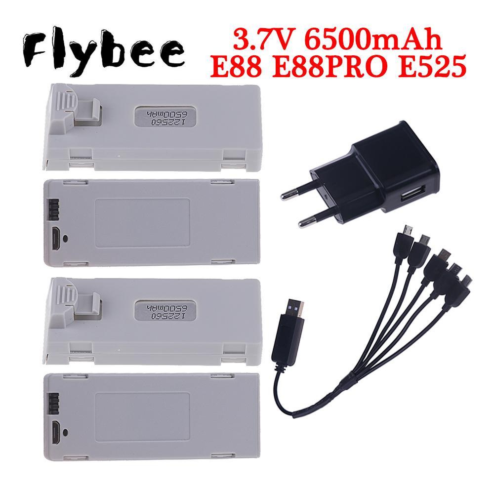 Drone Battery Lipo - แบตเตอรี่ E88เดิม3.7V 6500mAh Lipo สำหรับ E88