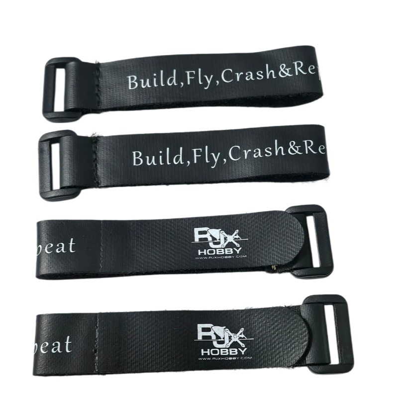 Drone Battery Strap - 200X20MM สายรัดแบตเตอรี่ซิลิโคนกันลื่น 4 ชิ้น สายรัดเวลโครแบบตะขอเกี่ยวทนไฟสำหรับ FPV