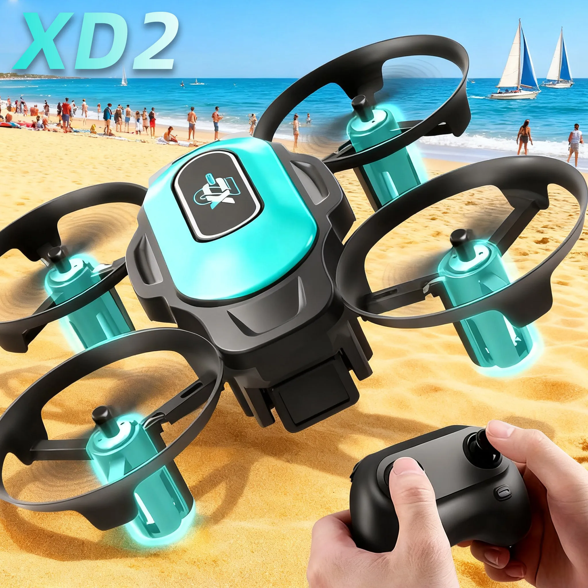Drone Battery Case - โดรนขนาดเล็ก XD2, 360 ° การพลิกตัวแบบสตั๊นท์ฟลาย, ไฟ