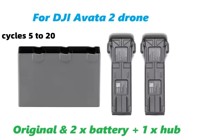 Drone Battery Li-Ion - แบตเตอรี่อัจฉริยะรุ่นดั้งเดิมพร้อมฮับสำหรับโดรน DJI Avata 2 ความจุ 2150mAh