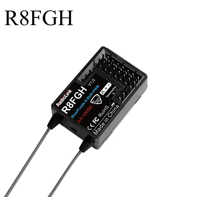 Drone Battery High Voltage - ตัวรับสัญญาณ Radiolink R8FGH 60V แบบเสาอากาศคู่ 8