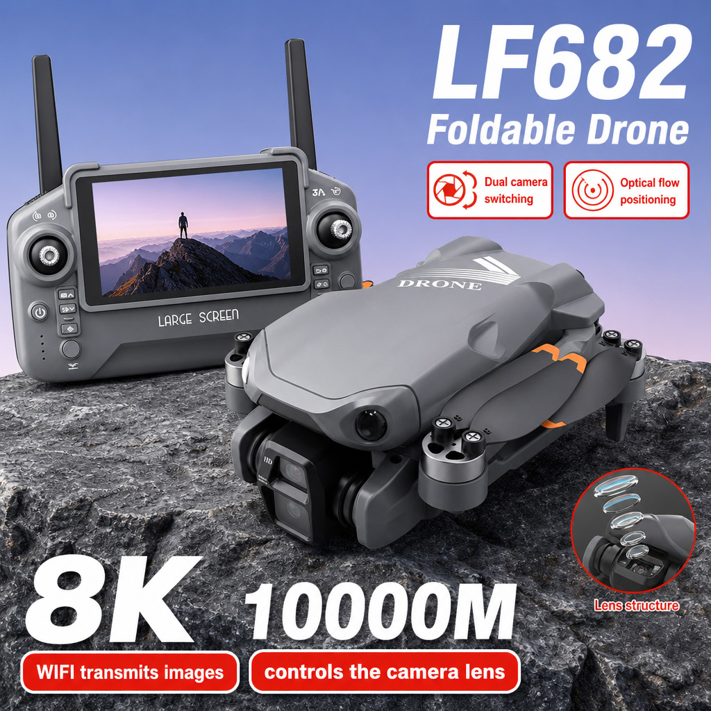 Drone Battery Case - โดรนถ่ายภาพทางอากาศ LF682 8K HD กล้องคู่ GPS