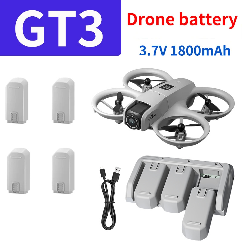 Drone Battery Li-Ion - เครื่องชาร์จแบตเตอรี่โดรน GT3 Mini ของแท้ 3.7V 1800mAh