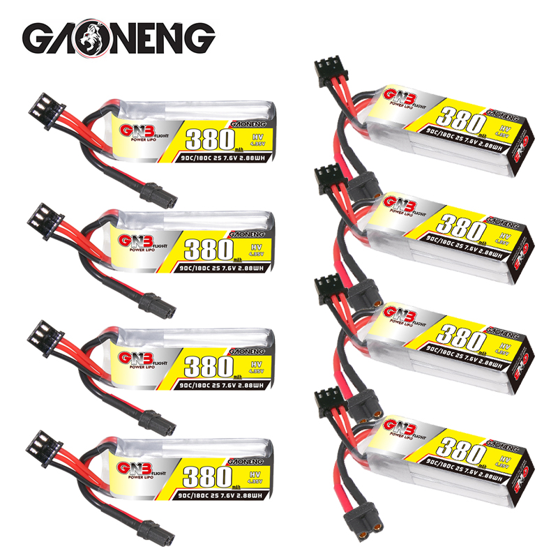 Drone Battery Lipo - GNB 2S 7.6V 380mAh 90C/180C แบตเตอรี่ลิโป้สำหรับเบต้า