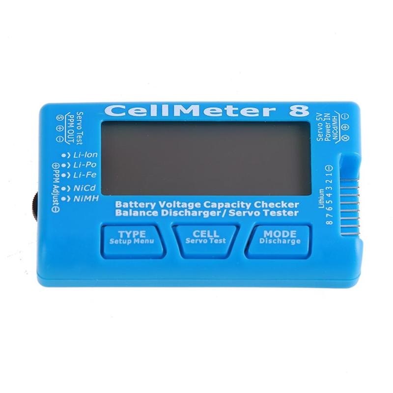 Drone Battery Voltage Checker - Cellmeter 8 แบตเตอรี่ดิจิตอล Checker 2S-8S Lipo