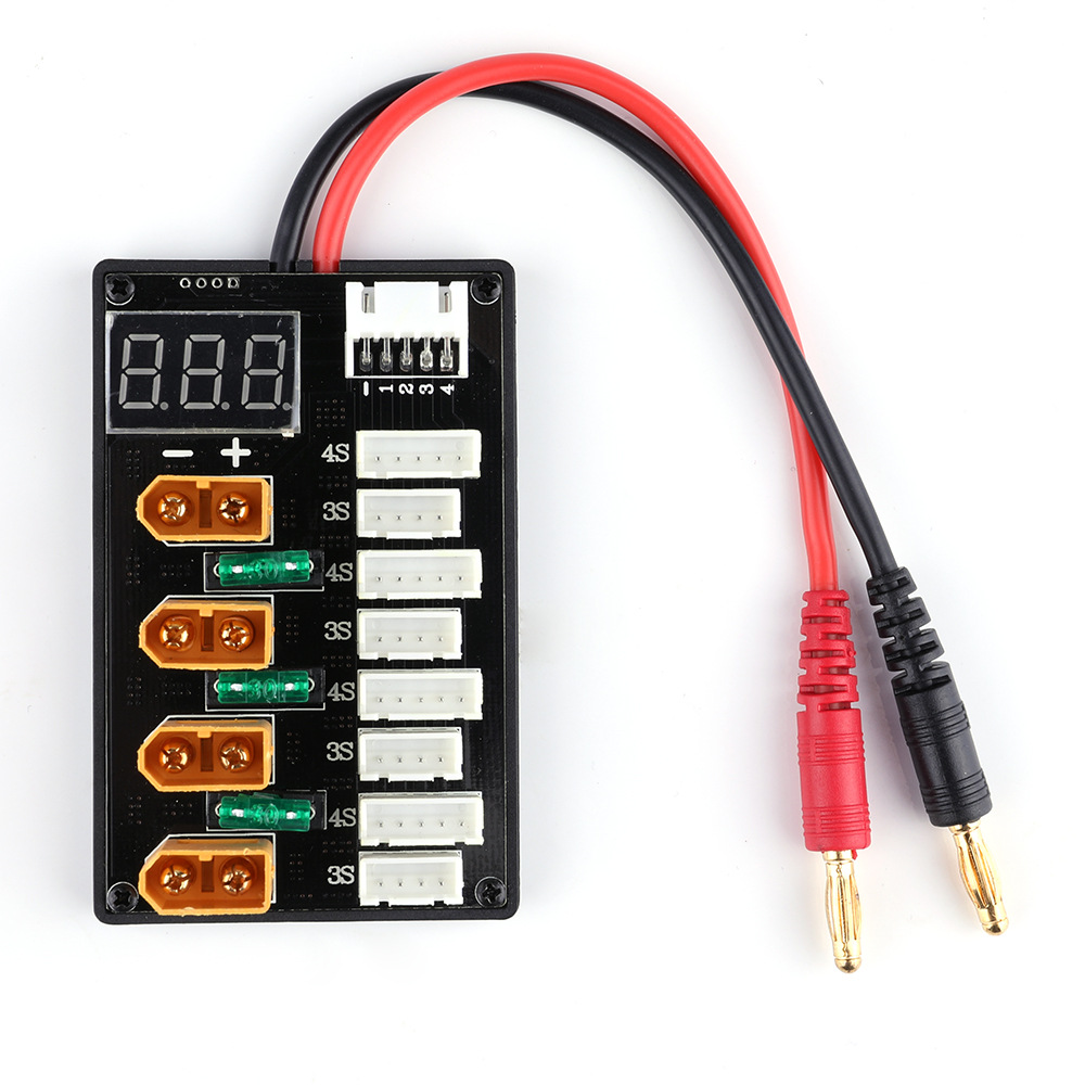 Drone Battery Parallel Board - XT60ปลั๊ก3S 4S Lipo แบตเตอรี่ชาร์จไฟแบบขนานรุ่นอัพเกรดสำหรับ IMAX B6เครื่องชาร์จ