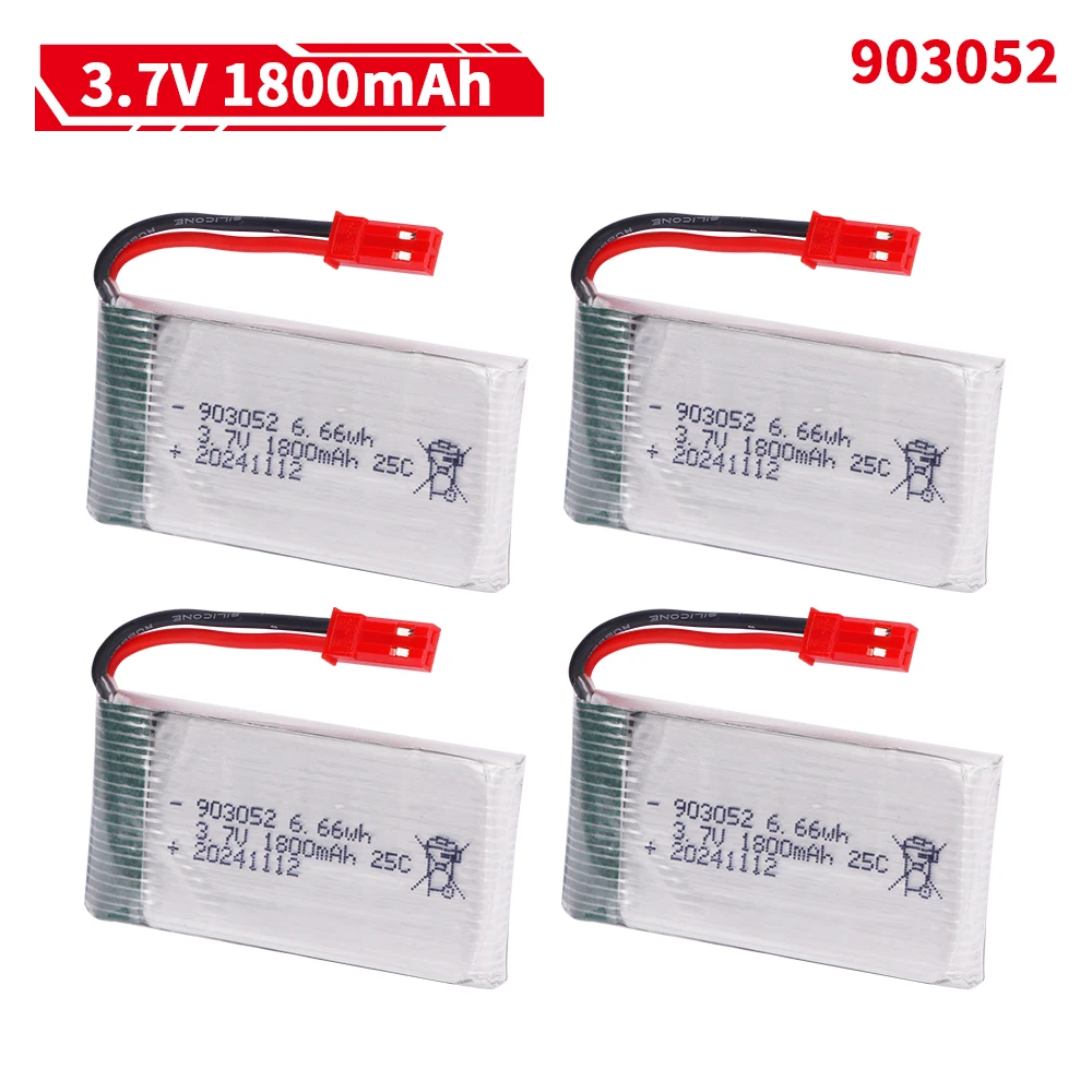 Drone Battery Charger - 3.7V 1800mAh 903052 lipo แบตเตอรี่ XH4.0
