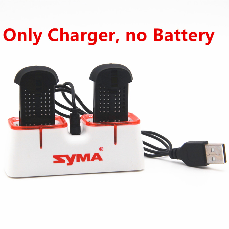 Drone Battery Case - เครื่องชาร์จ USB แบบเร็วคู่สำหรับแบตเตอรี่โดรน Syma X22 X22W