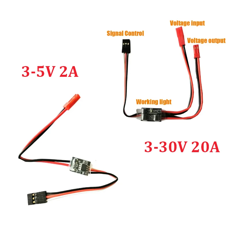 Drone Battery High Voltage - สวิตช์อิเล็กทรอนิกส์ควบคุมระยะไกลกระแสสูง 2-20A โมดูลแรงดันไฟฟ้า 3-30V สำหรับป้องกันพืชผล โดรน