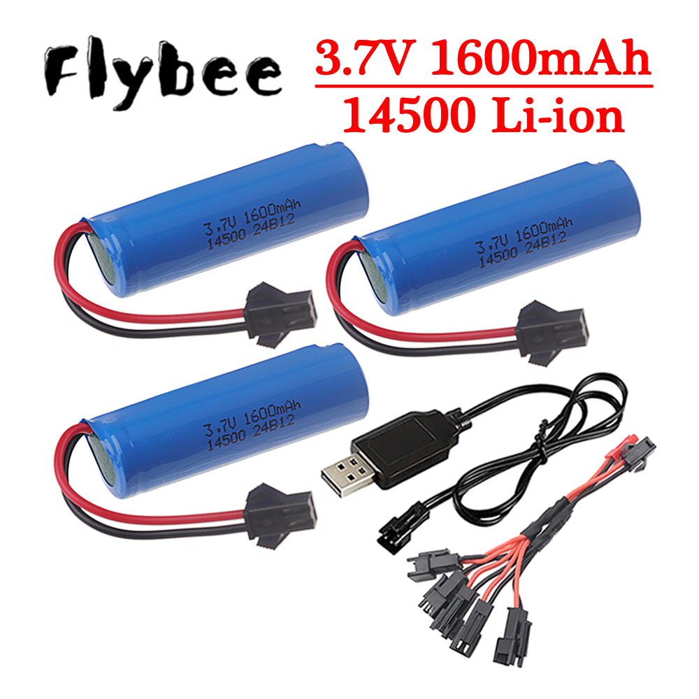Drone Battery Li-Ion - ต้นฉบับ 3.7 V 14500 1600mAh แบตเตอรี่