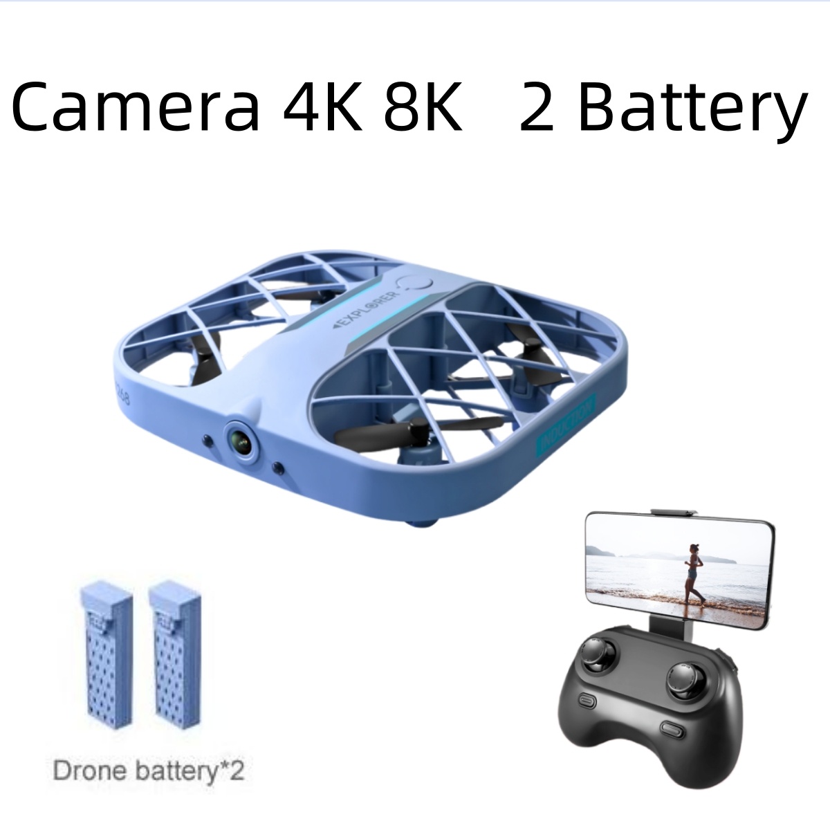 Drone Battery Case - โดรน JJRC H107 FPV RC พร้อมแบตเตอรี่