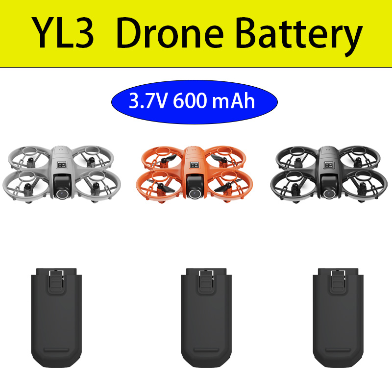 Drone Battery Li-Ion - YL3 โดรนแบตเตอรี่เดิม 3.7V 600mAh แบตเตอรี่สำหรับ YL3