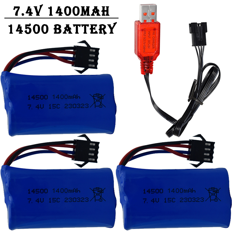 7.4V 1400mAh 14500 แบตเตอรี่ลิ - Drone Battery Li-Ion บทวิจารณ์และราคา