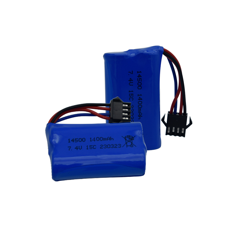 7.4V 1400mAh 14500 แบตเตอรี่ลิ - Drone Battery Li-Ion บทวิจารณ์และราคา