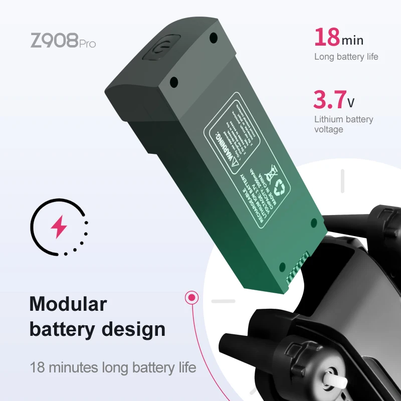 Z908 Pro Max Dronแบตเตอรี่ 3.7 - Drone Battery Lipo บทวิจารณ์และราคา
