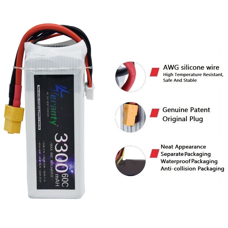 Lipo แบตเตอรี่แบบชาร์จไฟได้4S  - Drone Battery Connector บทวิจารณ์และราคา