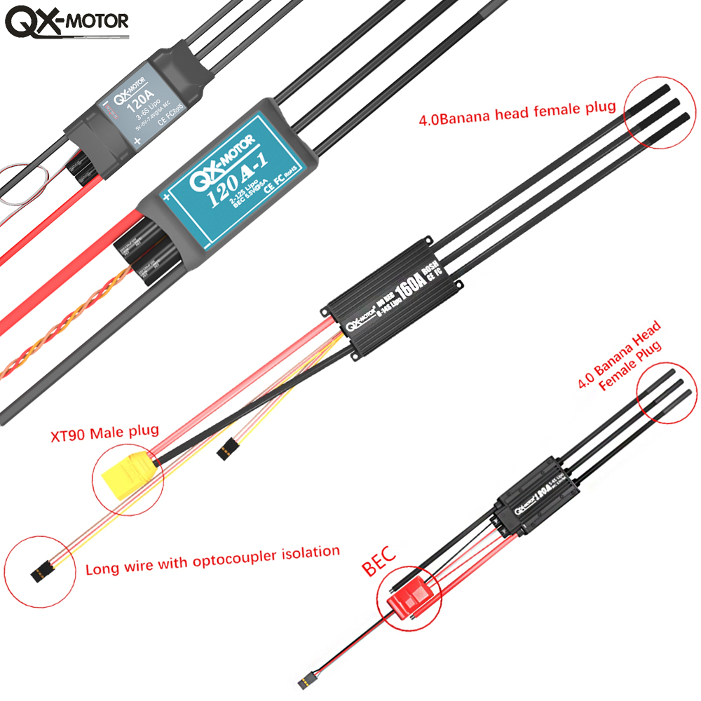 QX-MOTOR ชุด ESC แบบไม่มีแปรงถ - Drone Battery Plate บทวิจารณ์และราคา