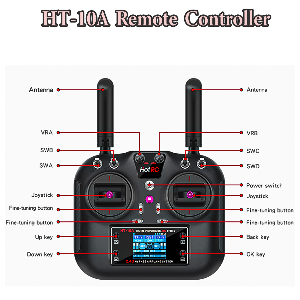 Hotrc Hot rc HT-10A HT10A 2.4  - Drone Battery Connector บทวิจารณ์และราคา