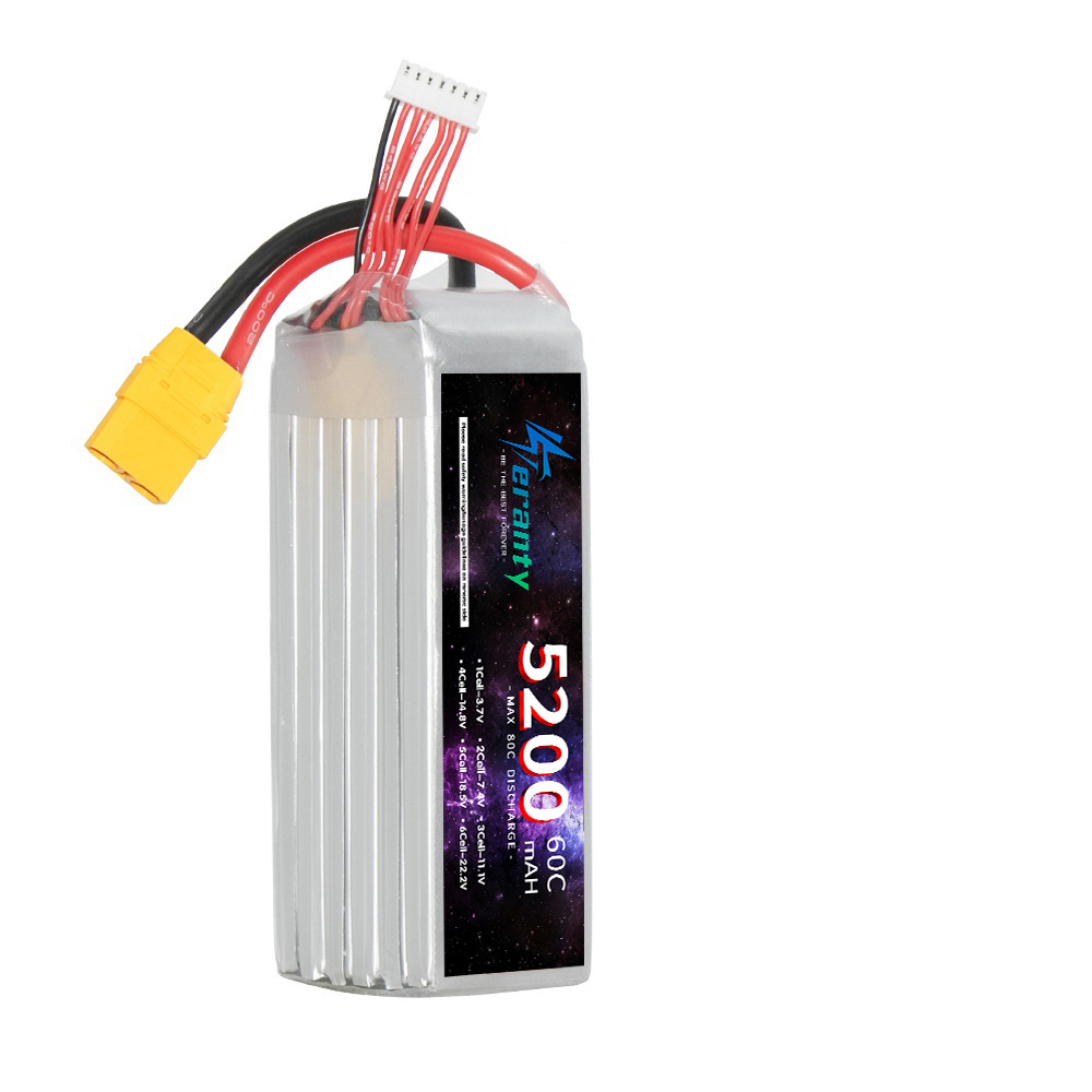 Teranty 6S 5200mAh LiPo แบตเตอ - Drone Battery 6S บทวิจารณ์และราคา