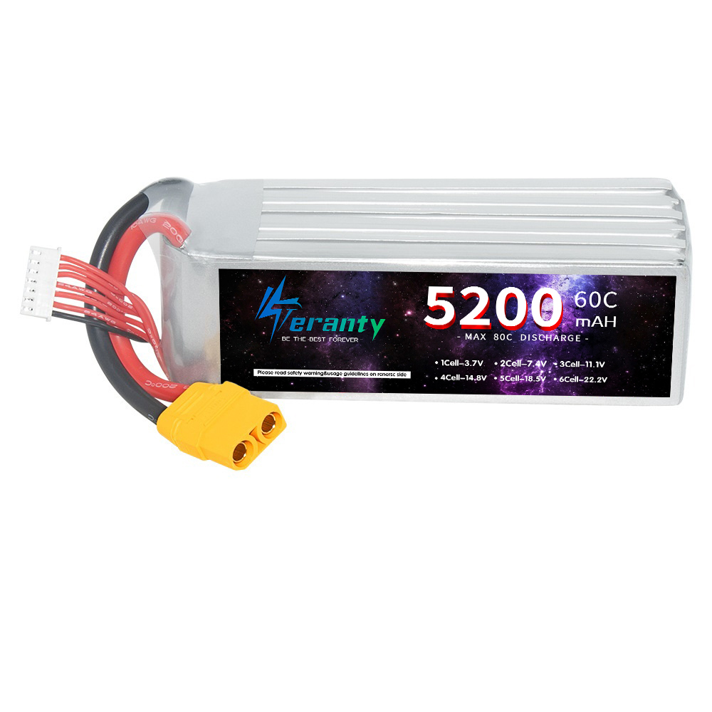 Teranty 6S 5200mAh LiPo แบตเตอ - Drone Battery 6S บทวิจารณ์และราคา