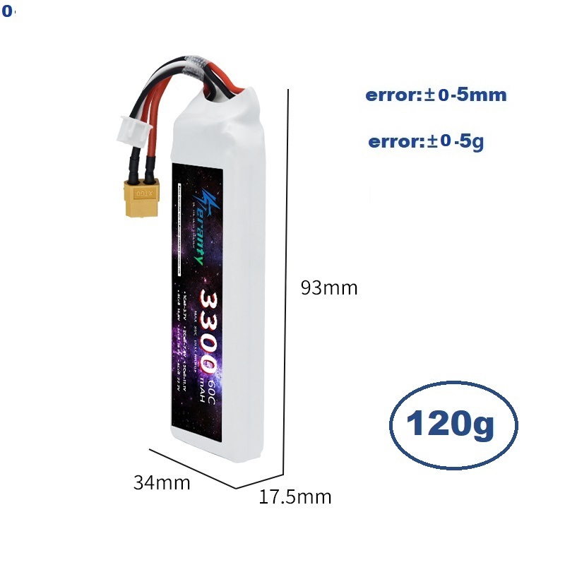 2S 7.4V LiPo แบตเตอรี่ 3300mAh - Drone Battery Lipo บทวิจารณ์และราคา