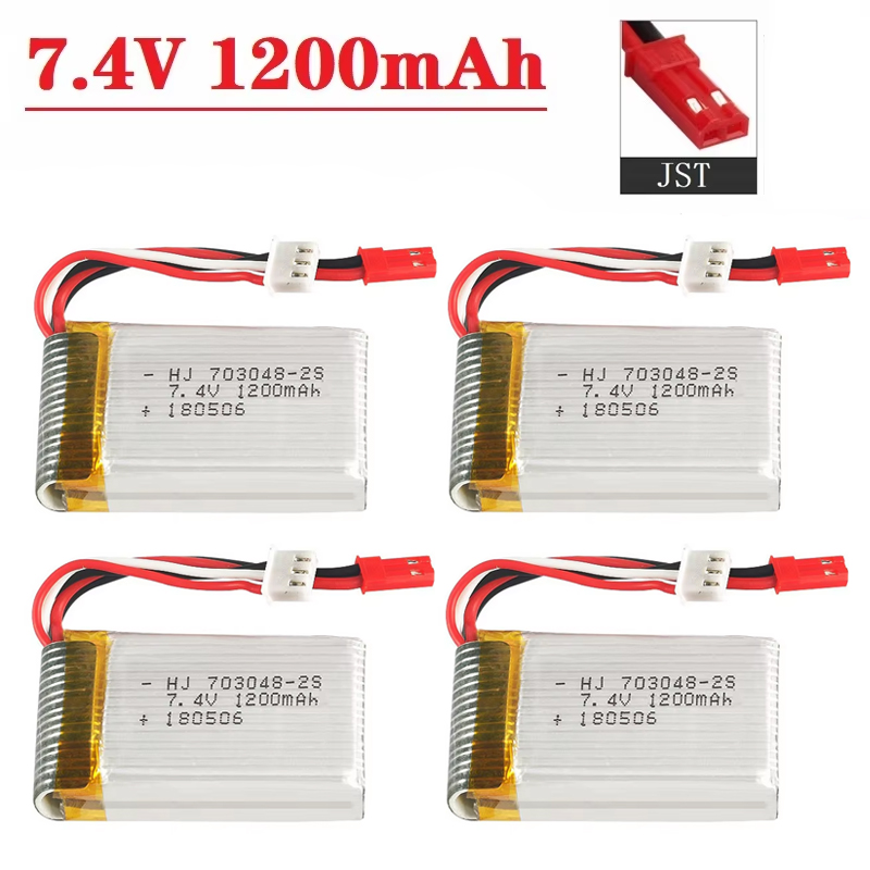 แบตเตอรี่ลิโป 2S 7.4V 1200mAh  - Drone Battery Li-Ion บทวิจารณ์และราคา