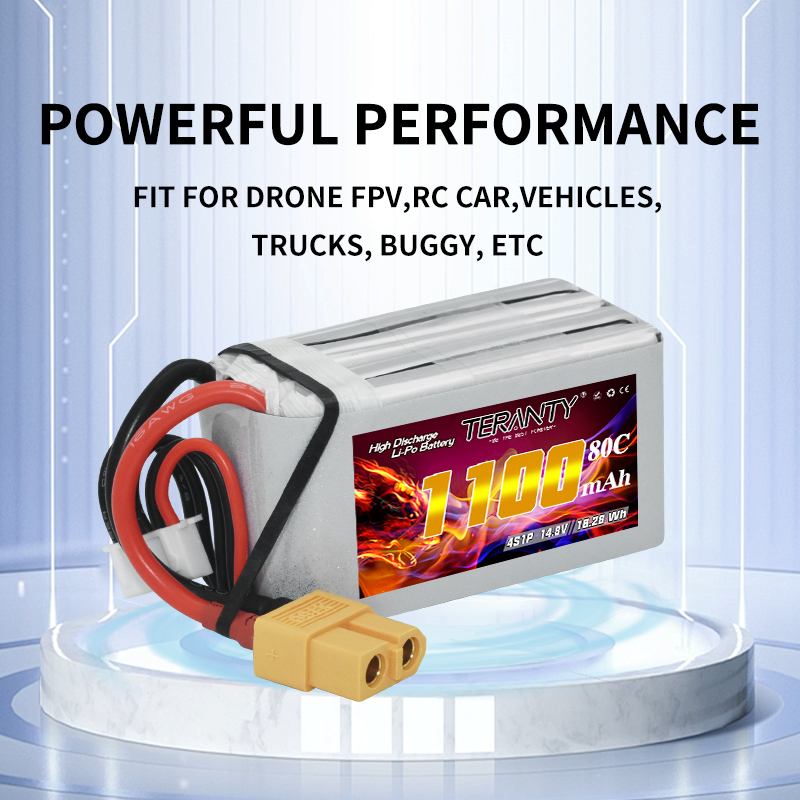 TERANTY 4S 1100mAh 80C/160C แบ - Drone Battery 4S บทวิจารณ์และราคา