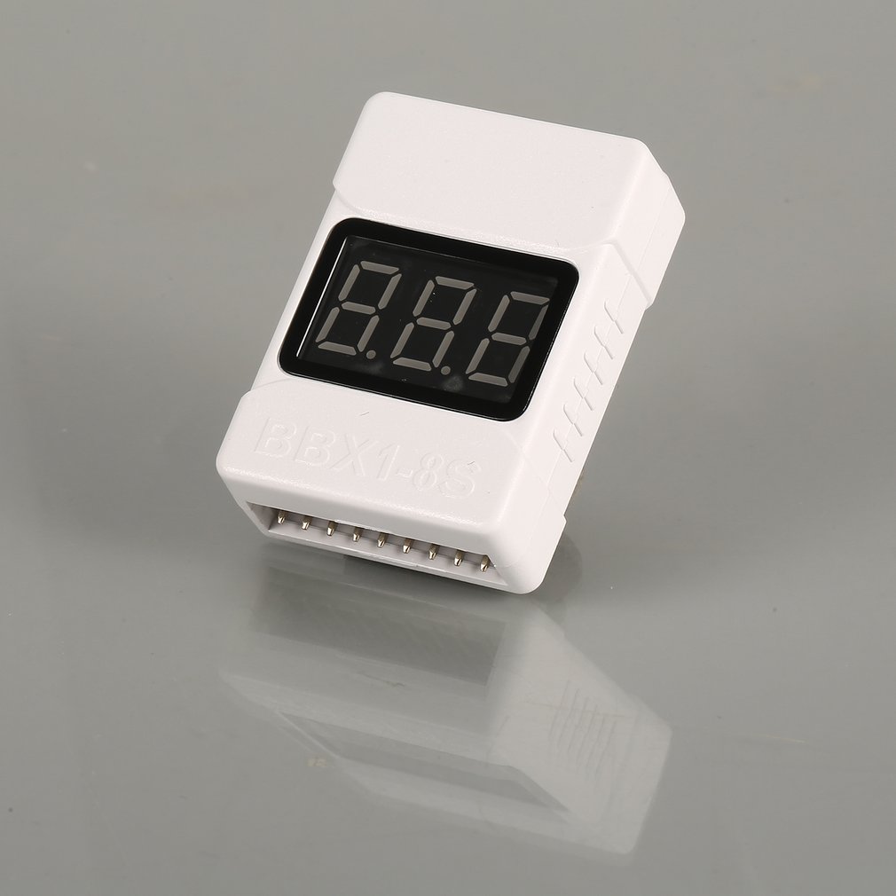 1-8S LiPo แบตเตอรี่เครื่องทดสอ - Drone Battery Voltage Checker บทวิจารณ์และราคา