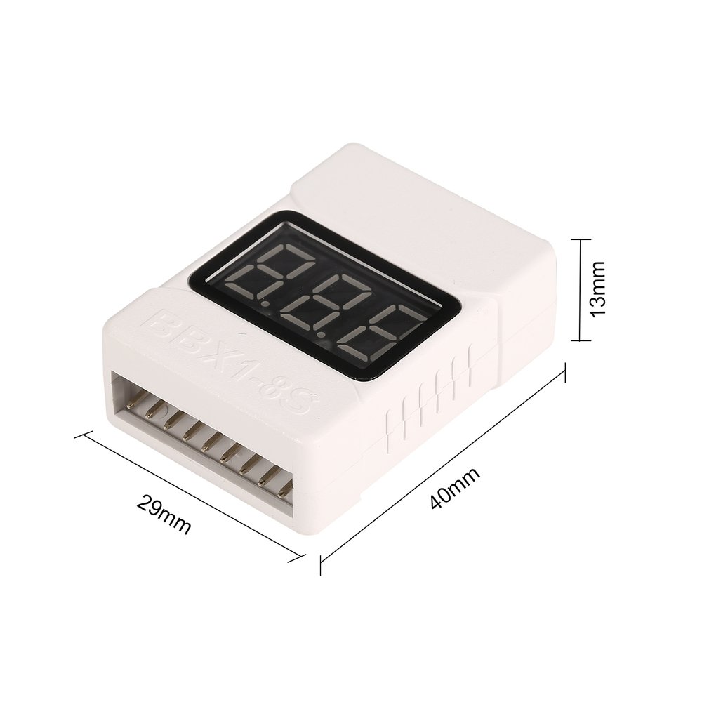 1-8S LiPo แบตเตอรี่เครื่องทดสอ - Drone Battery Voltage Checker บทวิจารณ์และราคา