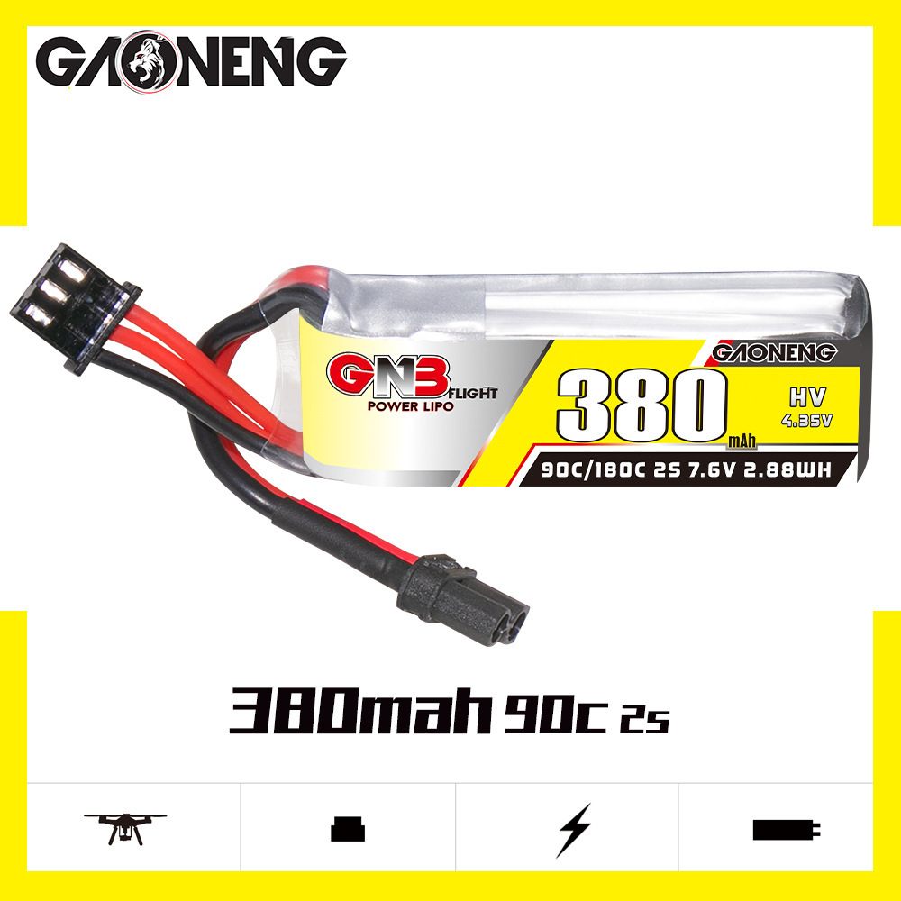 GNB 2S 7.6V 380mAh 90C/180C แบ - Drone Battery Lipo บทวิจารณ์และราคา