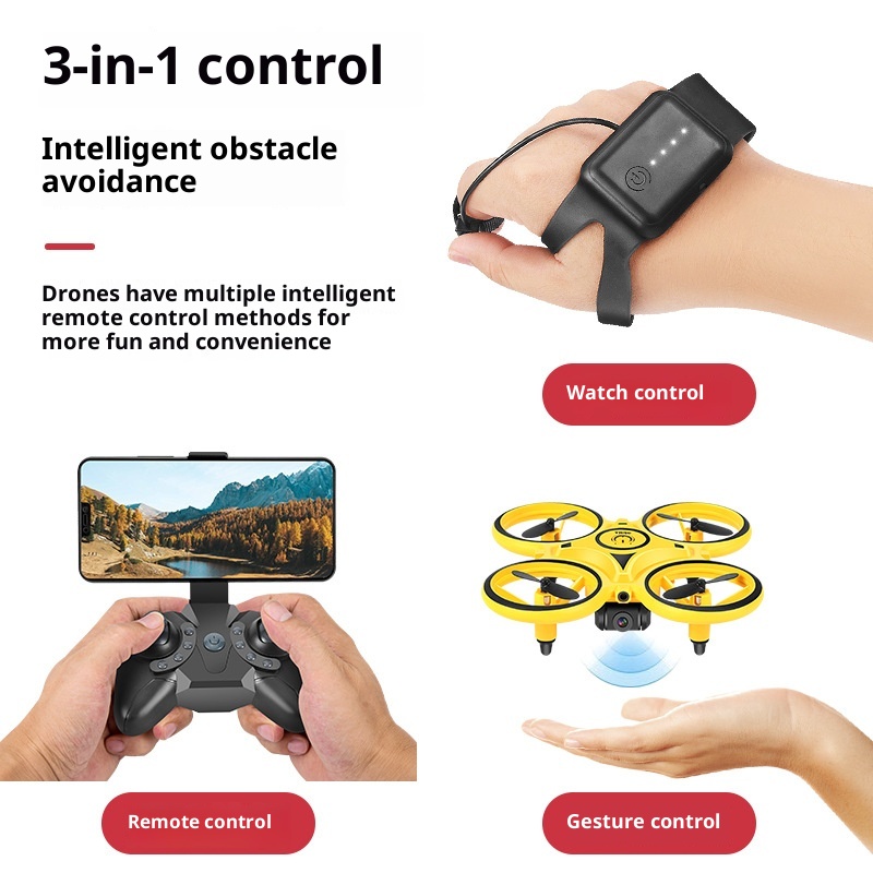 โดรนของเล่นควบคุมด้วยท่าทางไฟฟ - Drone Battery Smart บทวิจารณ์และราคา