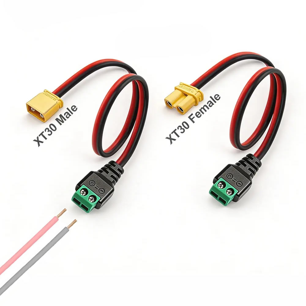 ขั้วต่อ XT30 ตัวผู้ ตัวเมีย แบ - Drone Battery Connector บทวิจารณ์และราคา