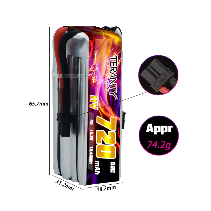 TERANTY 720mAh 4S 15.2V HV แบต - Drone Battery 4S บทวิจารณ์และราคา