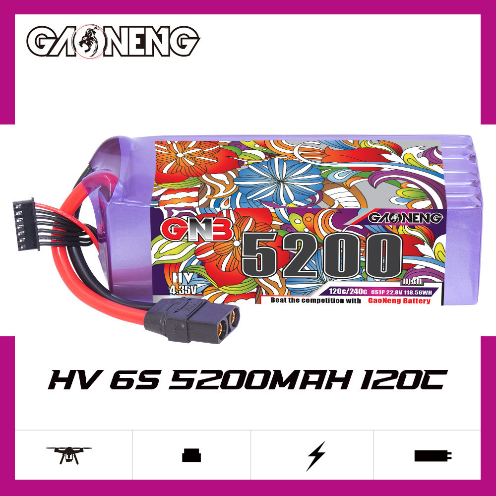 แบตเตอรี่ลิโพ GNB 6S 22.8V 300 - Drone Battery 6S บทวิจารณ์และราคา
