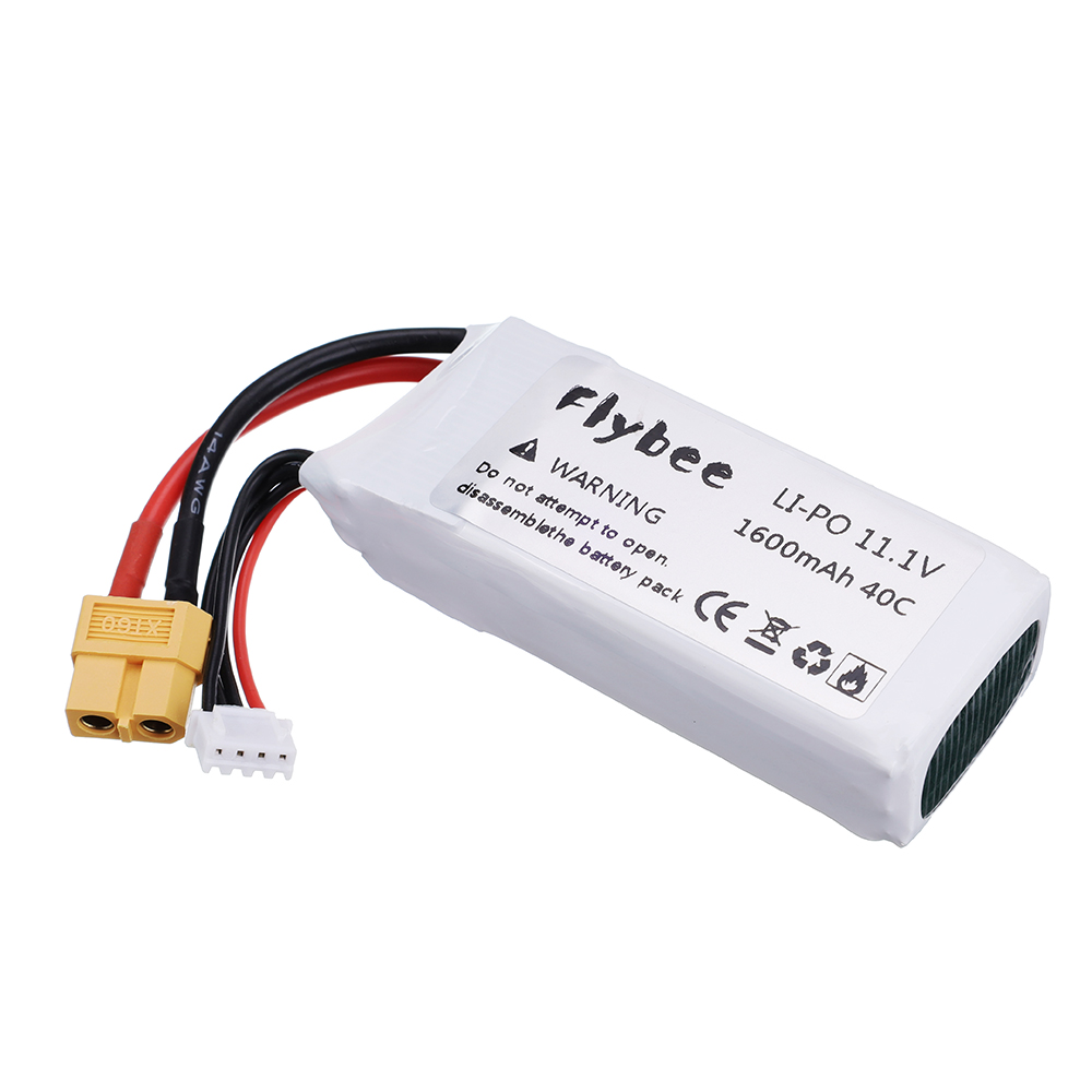 2Pcs Rate 40C 11.1V 1600MAh แบ - Drone Battery 3S บทวิจารณ์และราคา