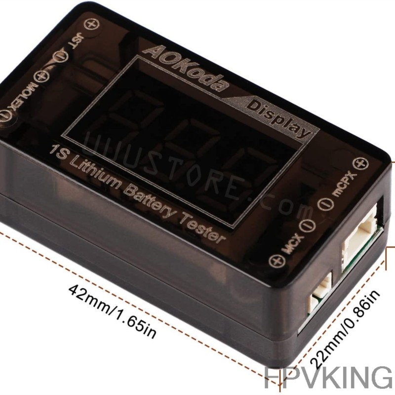 เครื่องตรวจสอบแรงดันแบตเตอรี่ล - Drone Battery Voltage Checker บทวิจารณ์และราคา